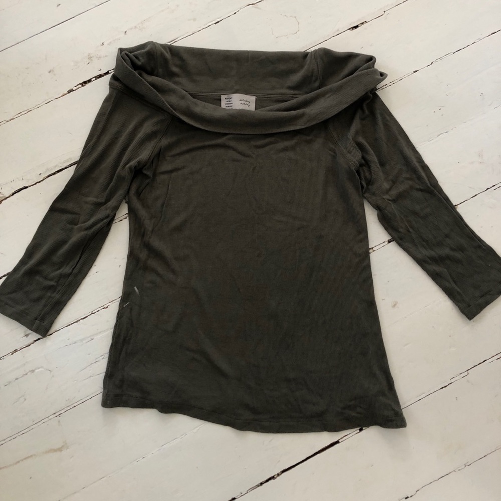 Anthropologie boat neck shirt